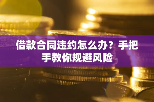 济南借款合同违约怎么办？手把手教你规避风险