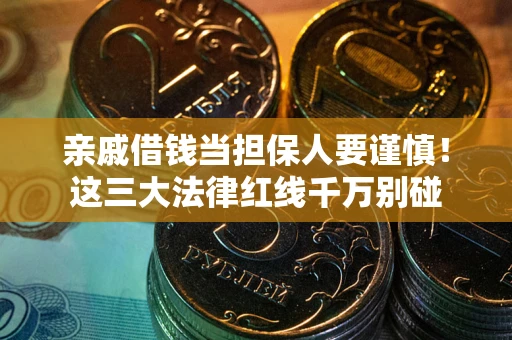 济南亲戚借钱当担保人要谨慎！这三大法律红线千万别碰
