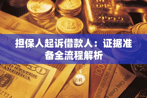 济南担保人起诉借款人：证据准备全流程解析