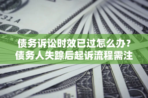 济南债务诉讼时效已过怎么办？债务人失踪后起诉流程需注意什么？