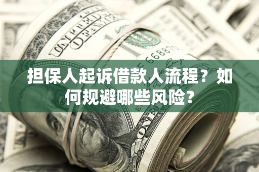 济南担保人起诉借款人流程？如何规避哪些风险？