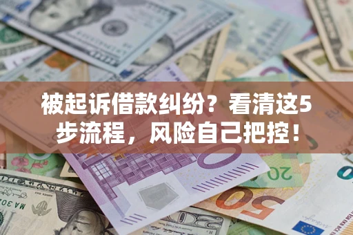 济南被起诉借款纠纷？看清这5步流程，风险自己把控！